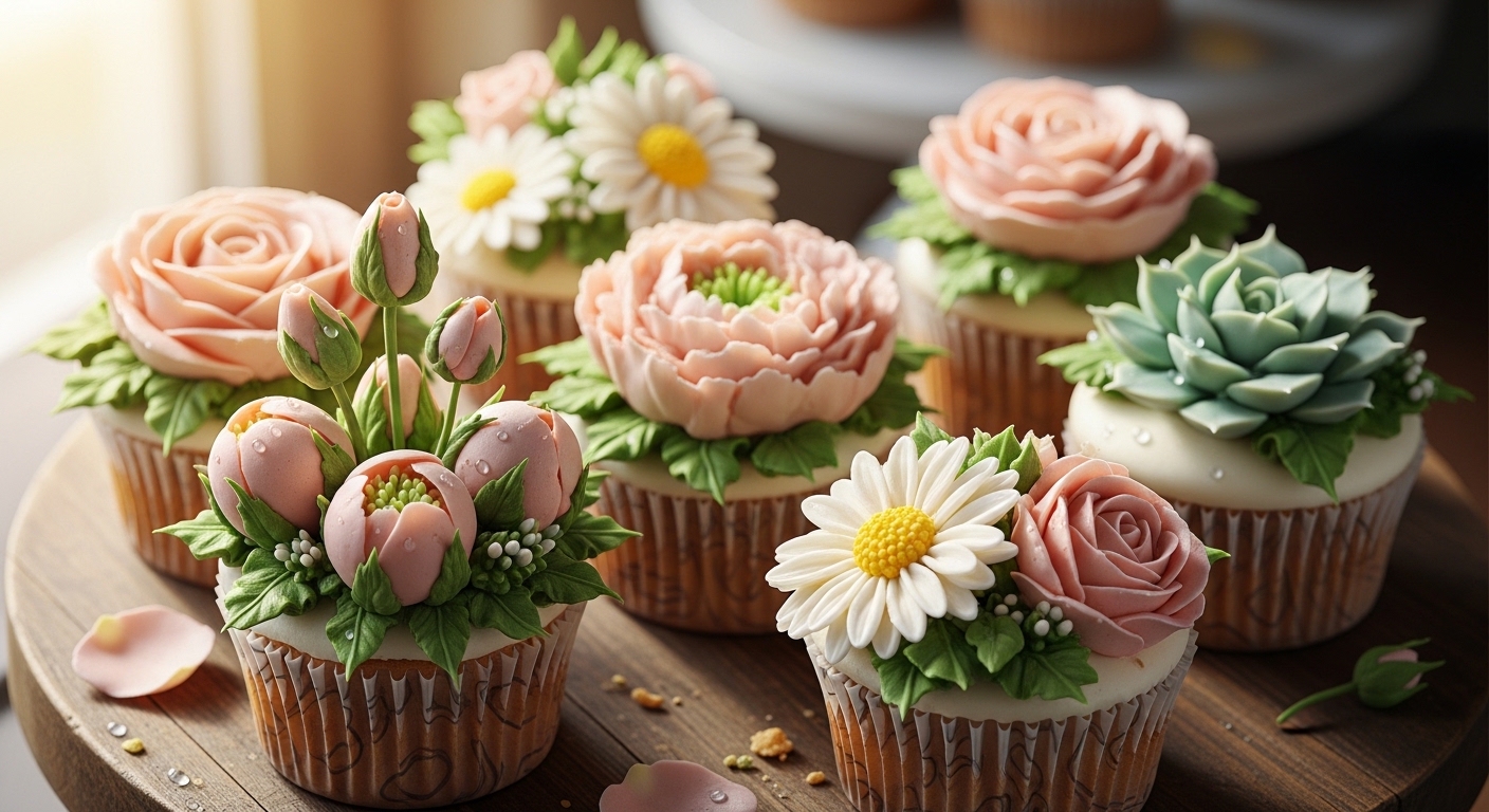 Floral Cupcakes: A Taste of Spring in Every Bite
