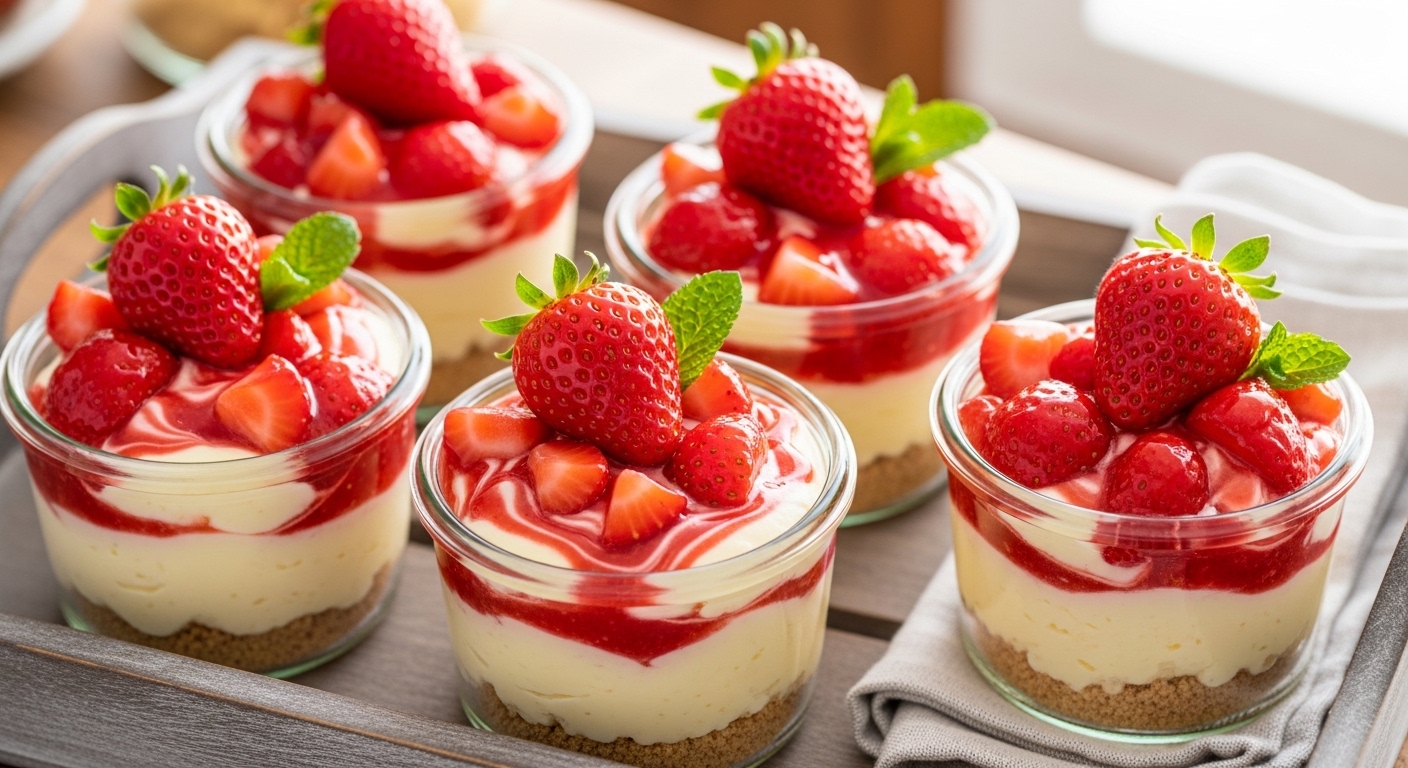Strawberry Cheesecake Cups