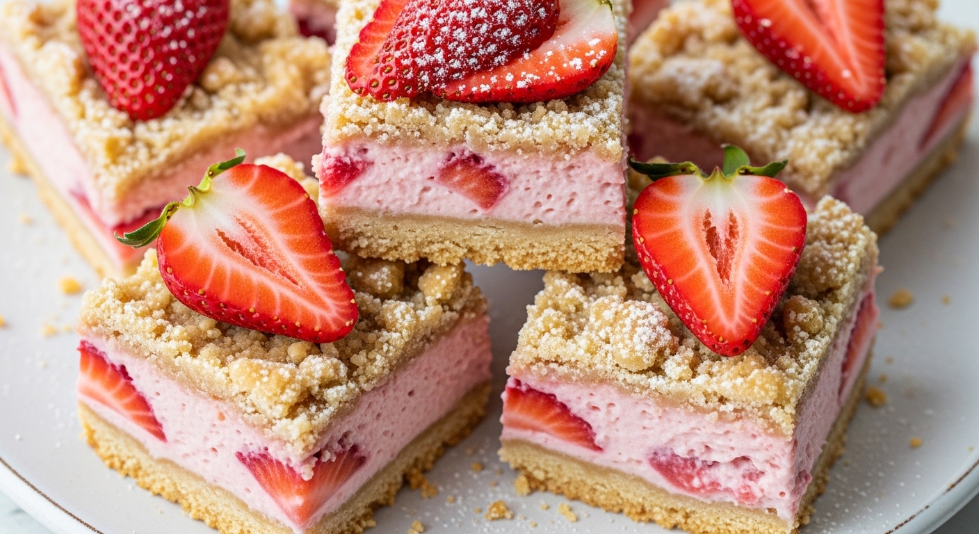 Strawberry Cream Cheese Bars: A Vegan Delight