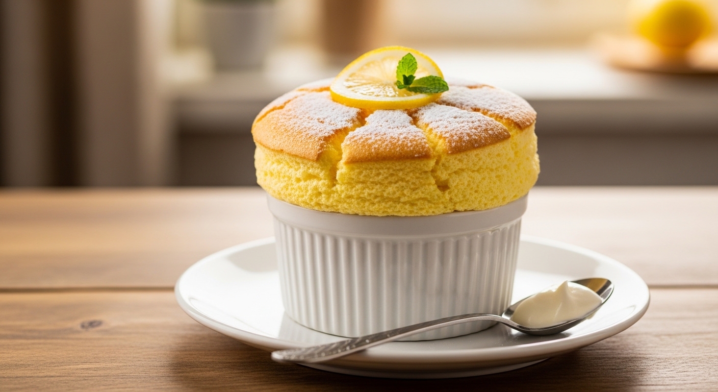 Lemon Soufflé: A Light and Zesty Vegan Dessert