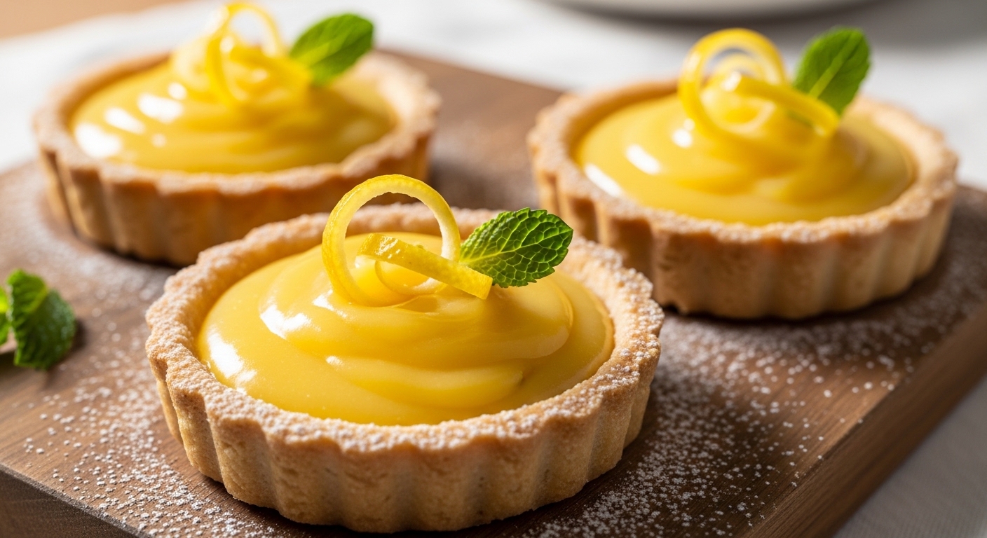 Lemon Tartlets: A Zesty Vegan Delight