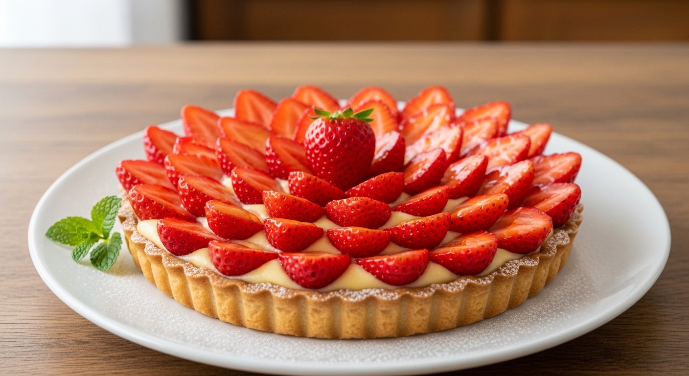 Strawberry Tart with Vegan Twist