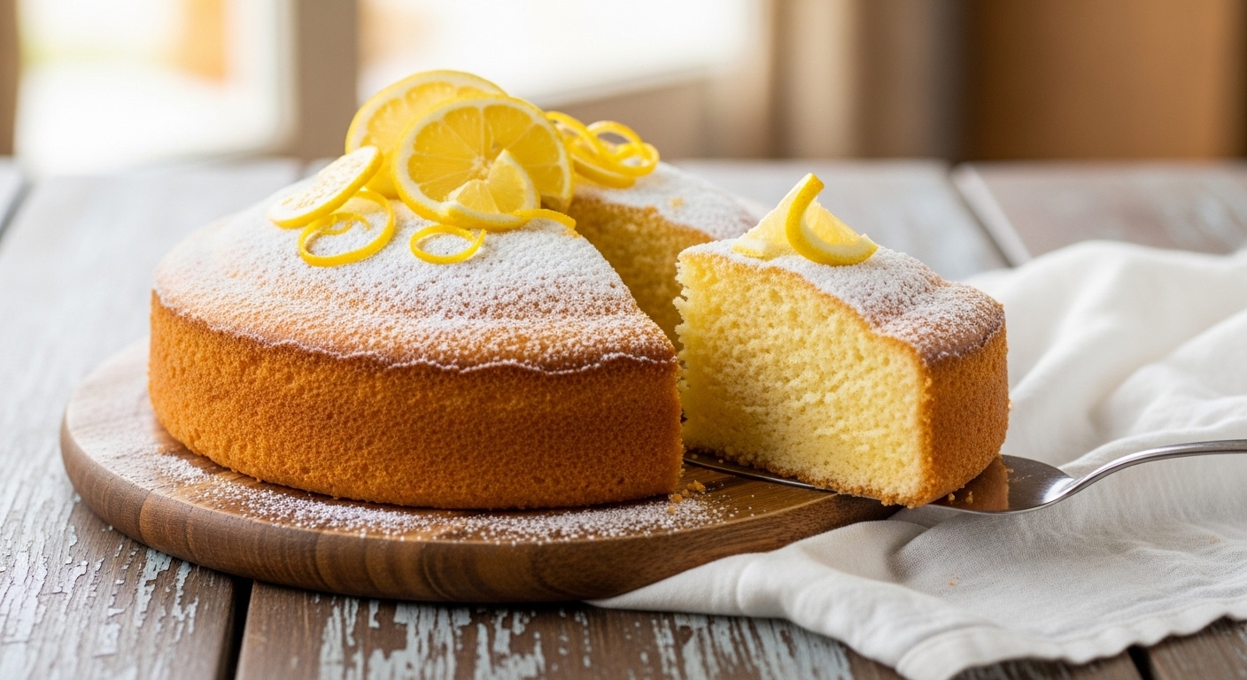 Lemon Sponge Cake Recipe | Baked with Zest and Flavor