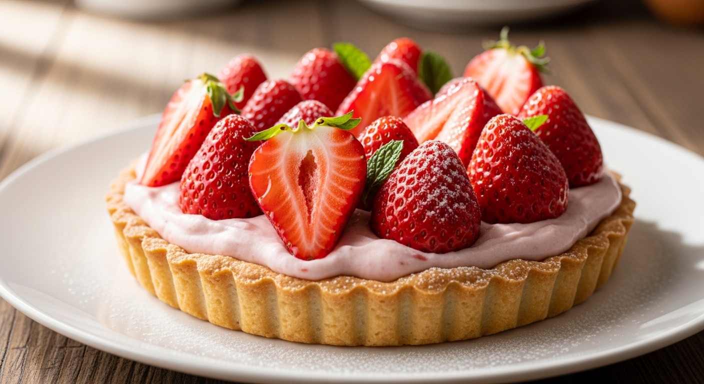 Strawberry Cream Tart: Ultimate Fluffy & Velvety Recipe