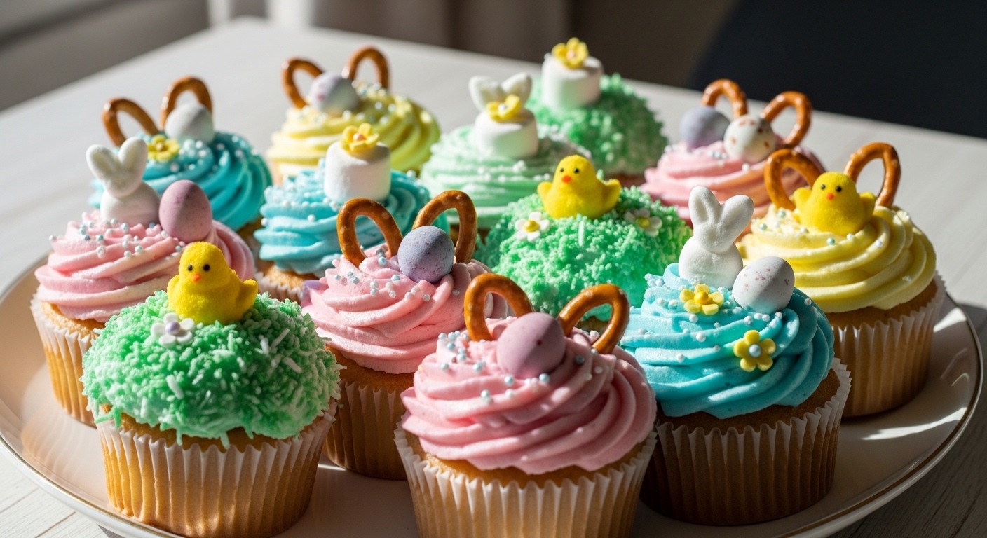Easter Cupcakes with Melt-in-Your-Mouth Flair