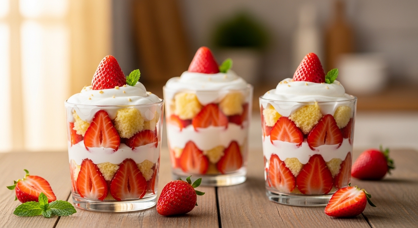 Strawberry Shortcake Cups: Fluffy, Gooey Dessert Perfection