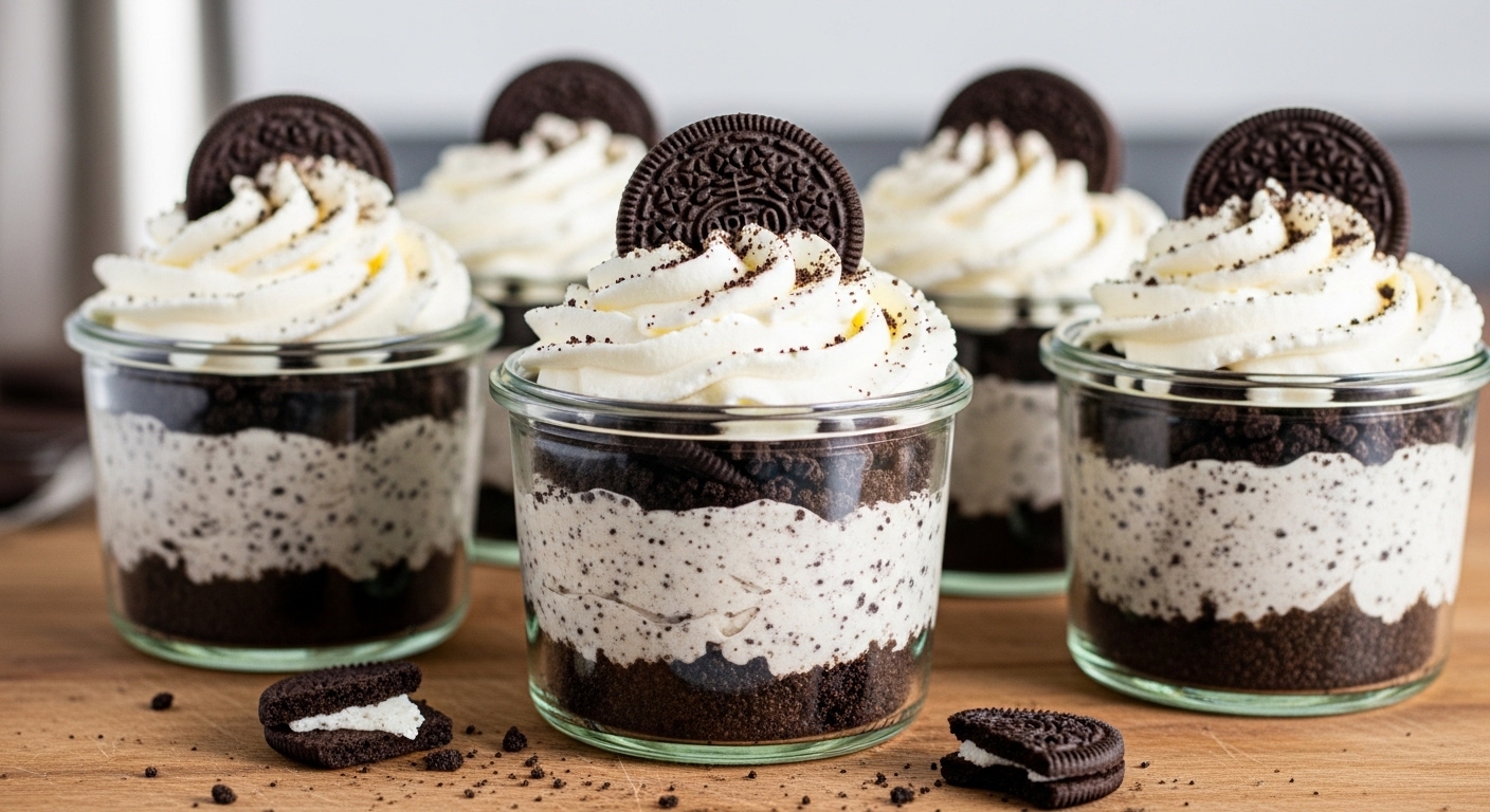 No-Bake Oreo Cheesecake Cups Recipe: Creamy Treats