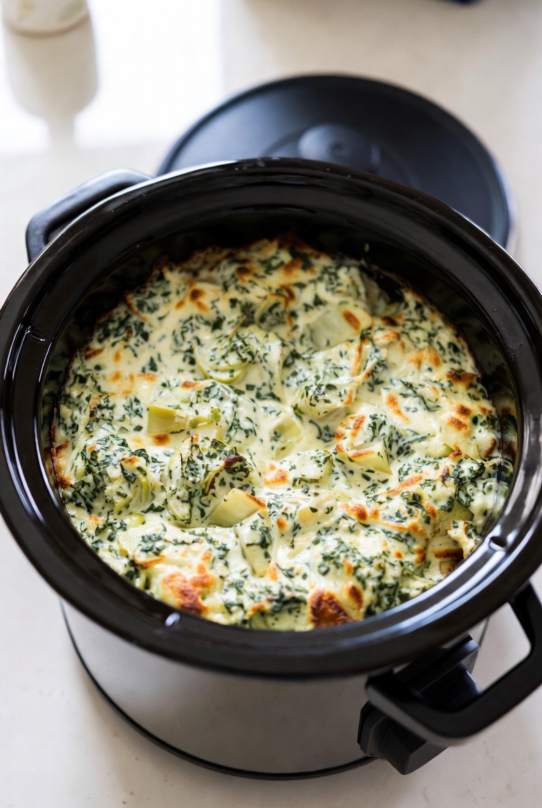 The Master Draft: Crockpot Spinach Artichoke Dip