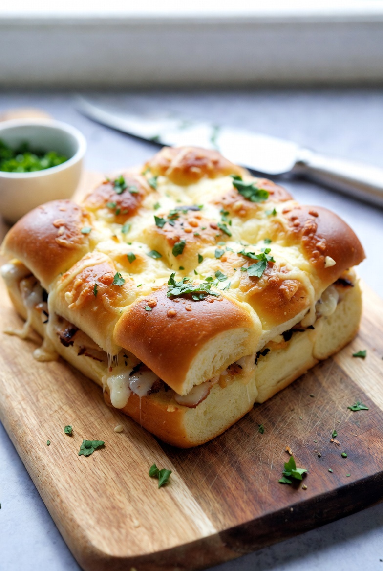 The Master Draft: Pull-Apart Cheesy Garlic Bread Sliders