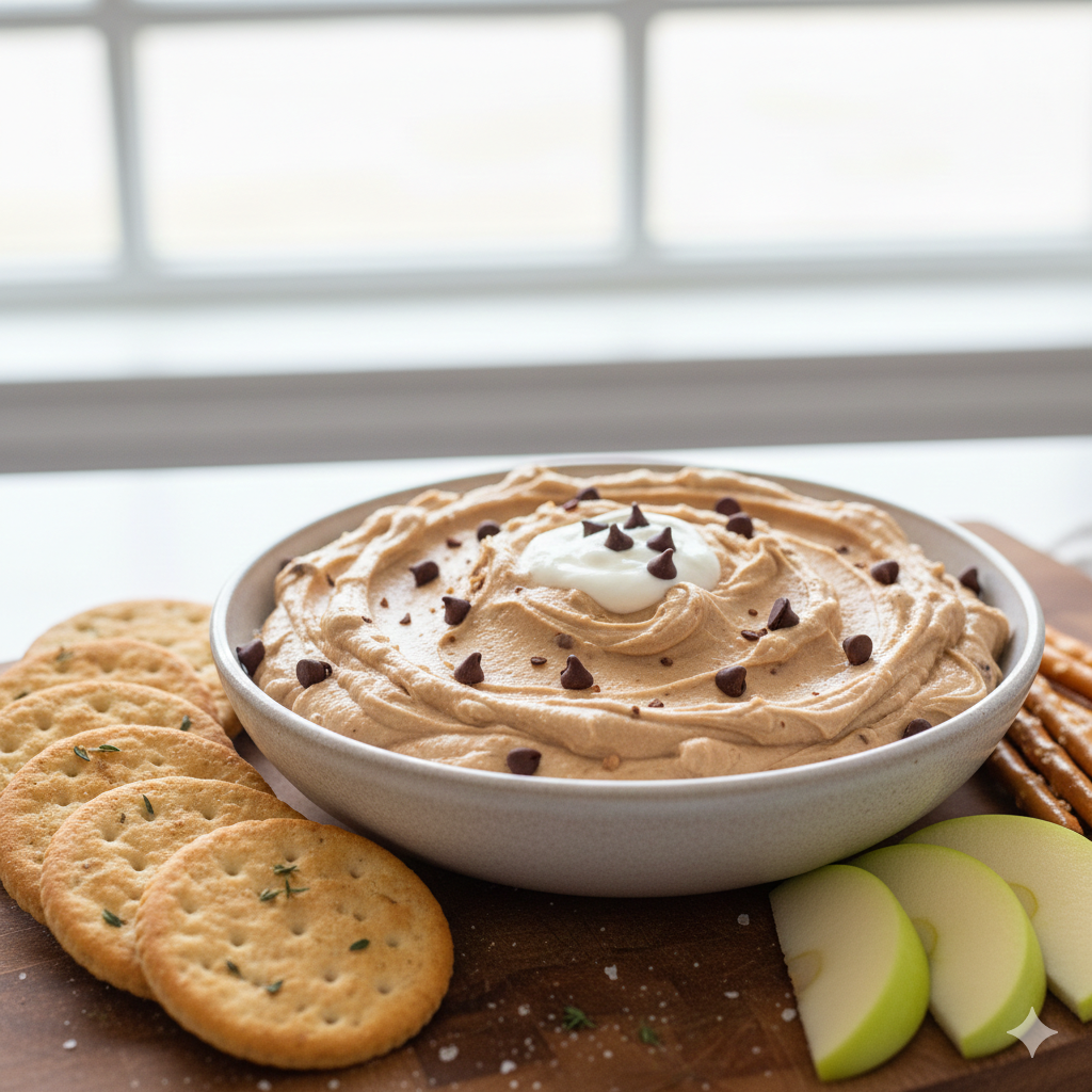 High-Protein Chocolate Chip Yogurt Cookie Dough Dip