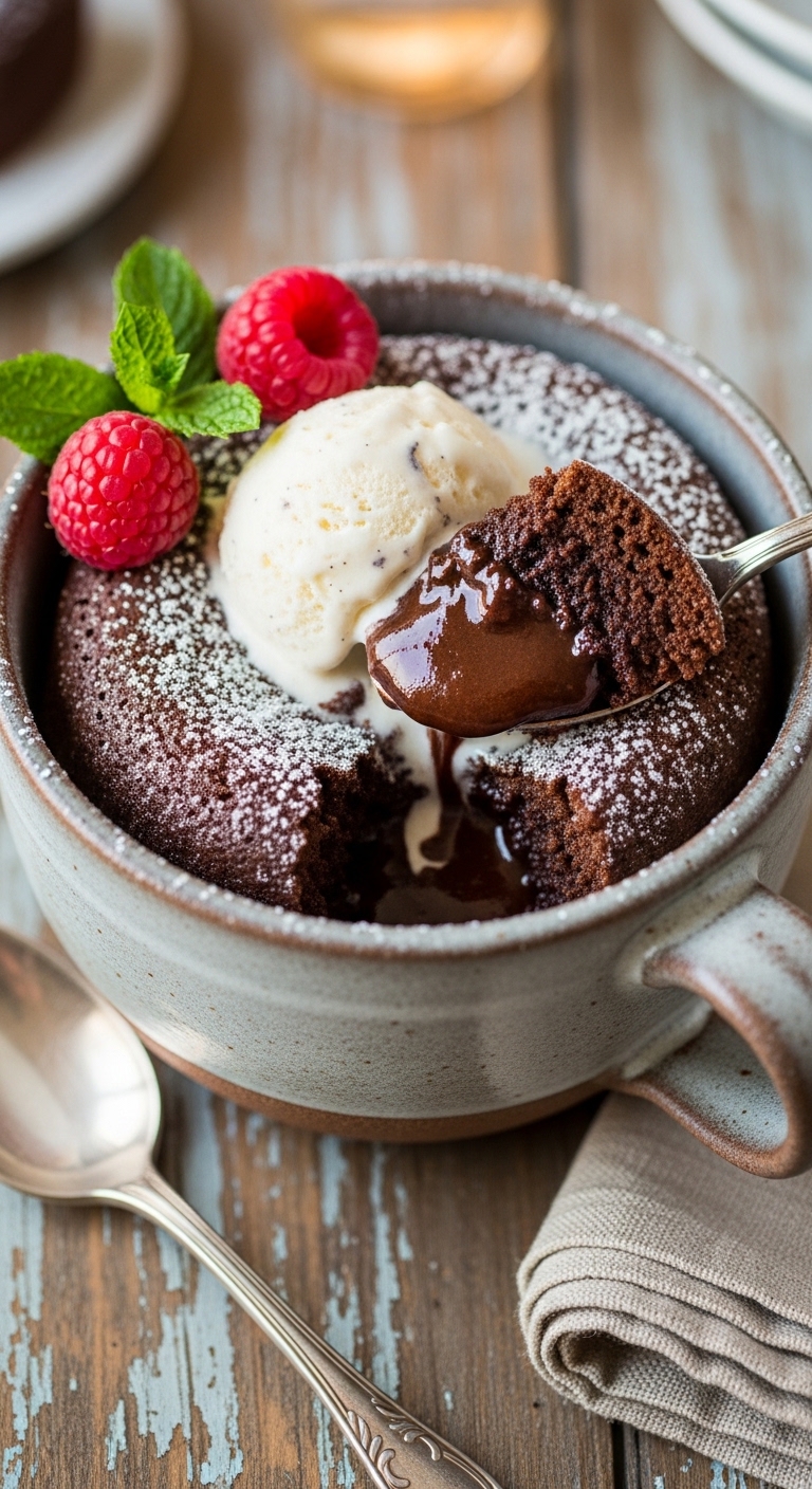 Chocolate Lava Mug Cake in 5 Minutes – Quick, Gooey & Decadent