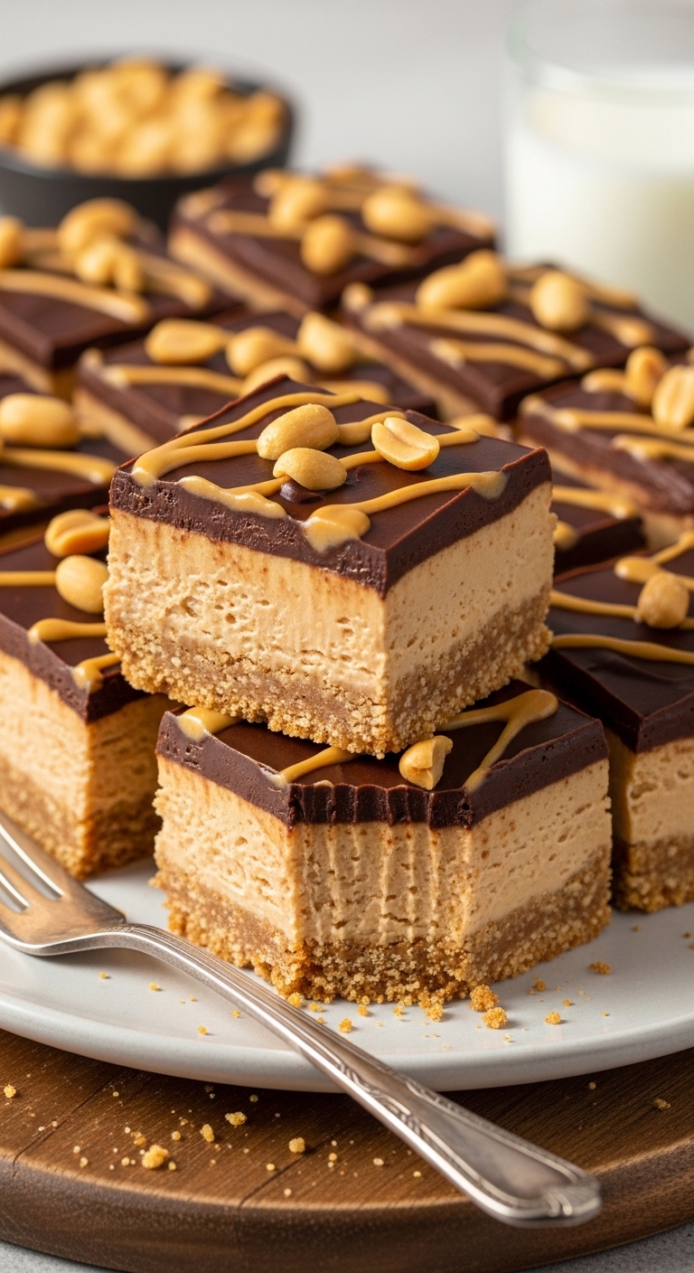 No-Bake Peanut Butter Bars – Quick, Easy & Decadent