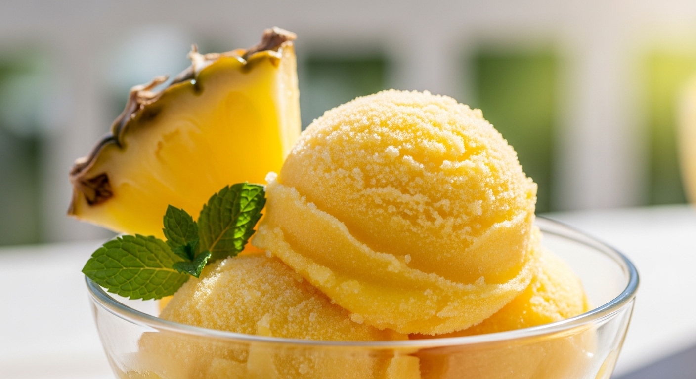 Pineapple Sorbet Recipe: Creamy, Refreshing Treat