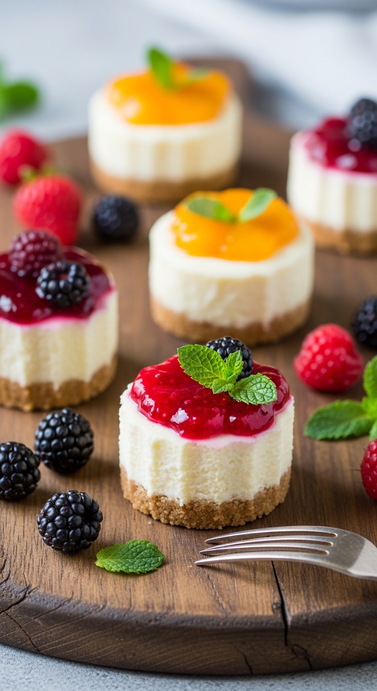 Mini Layered Cheesecakes in 20 Minutes – Easy, No-Bake & Irresistible