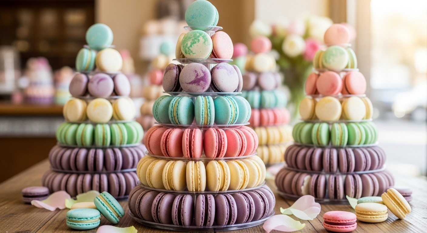 Pastel Macaron Towers in 3 Hours – Elegant, Colorful & Show-Stopping