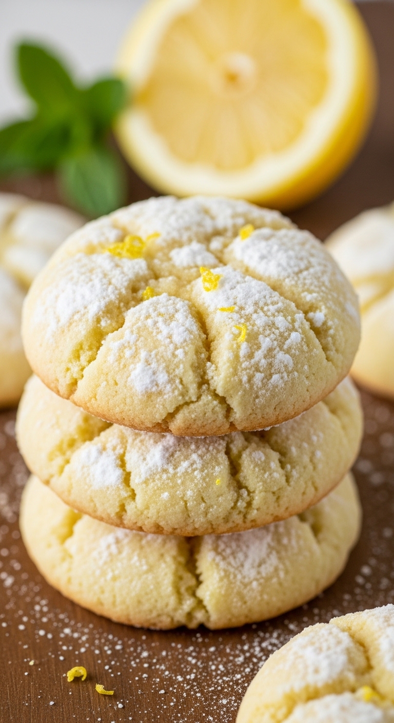 Soft Lemon Cookies (Light, Zesty & Irresistibly Tender)