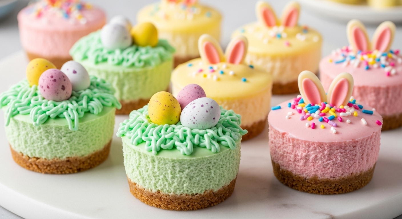 Easter Mini Cheesecakes – Cute, Creamy & Perfect Spring Dessert