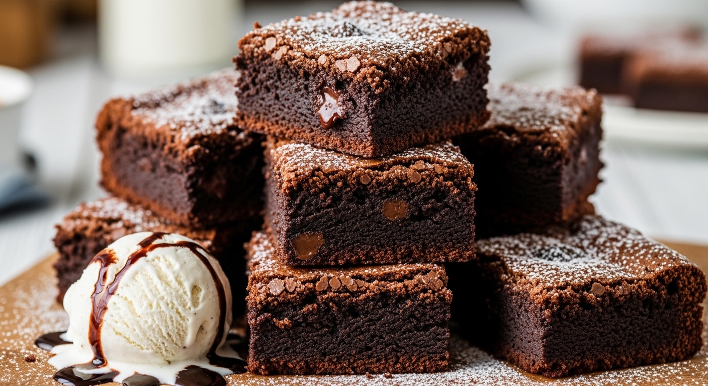 Chocolate Fudge Brownies – Rich, Gooey & Ultra Chocolatey