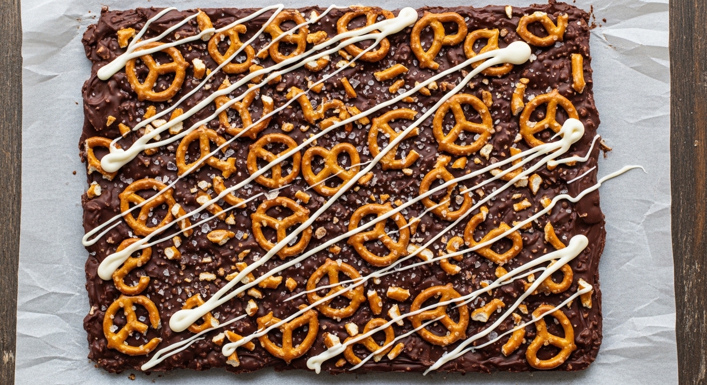 Chocolate Pretzel Bark (Sweet, Salty & Crunchy No-Bake Treat)