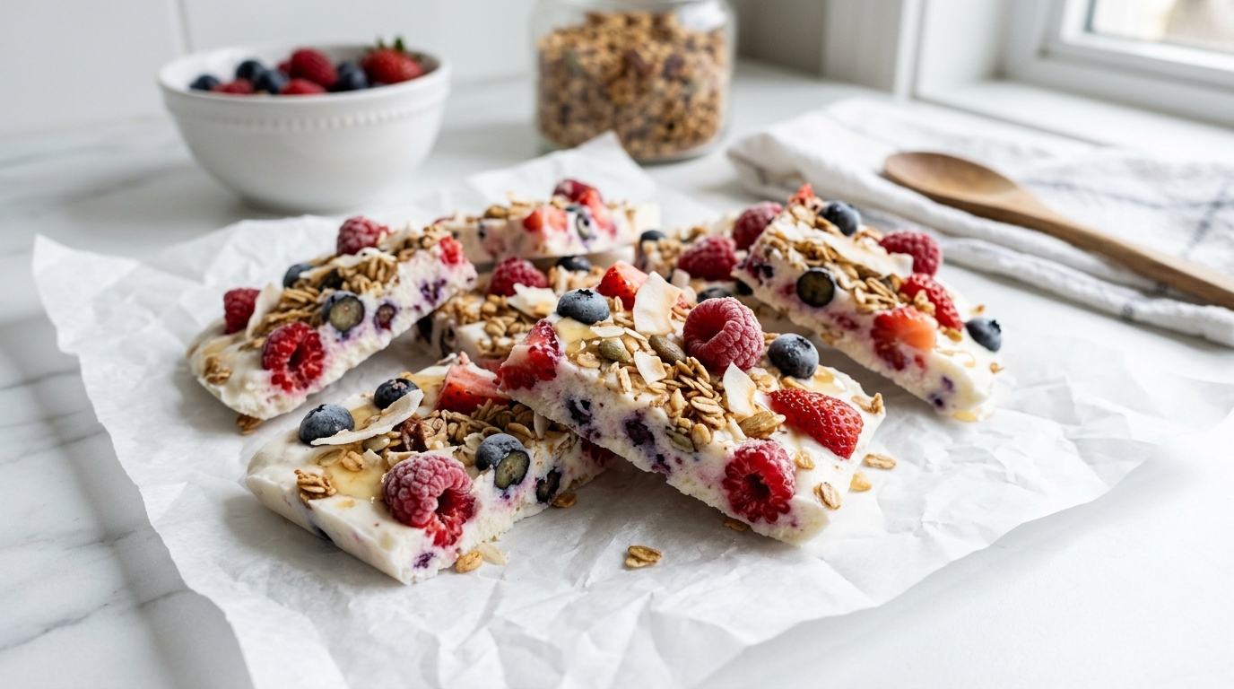 Berry Frozen Yogurt Bark – Refreshing, Colorful & Perfect for a Healthy Sweet Treat