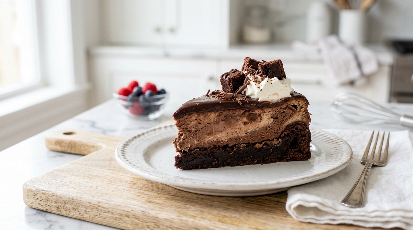 Rich Chocolate Brownie Cheesecake Dessert – The Ultimate Layered Chocolate Indulgence