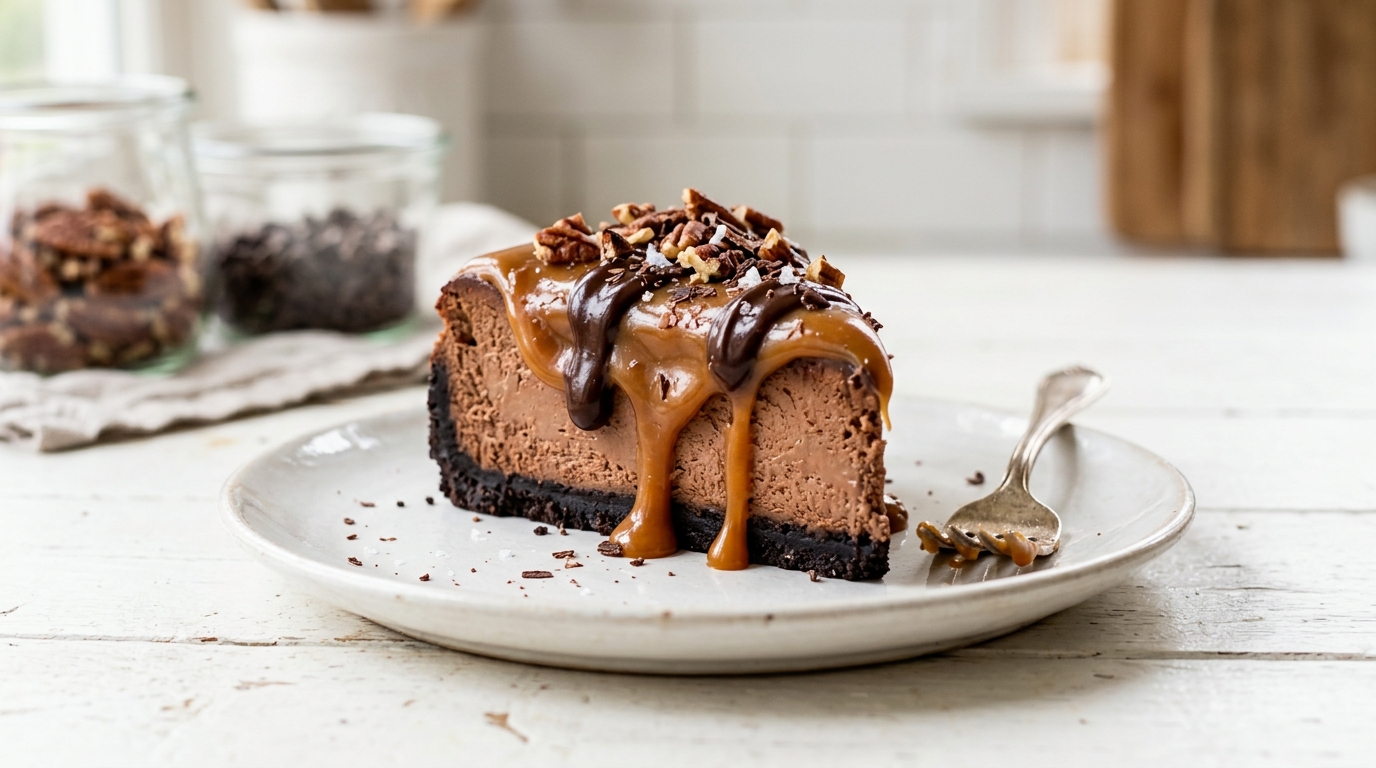 Rich Chocolate Caramel Cheesecake Delight – Decadent, Creamy & Perfectly Indulgent