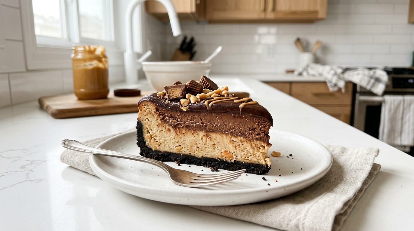 Chocolate Peanut Butter Cheesecake – Rich, Creamy & Absolutely Indulgent