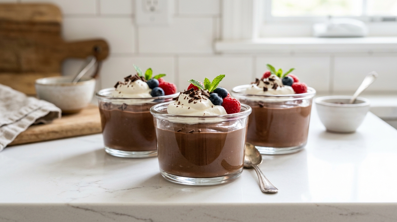 Chocolate Pudding Cups – Creamy, Rich & Perfect Individual Desserts