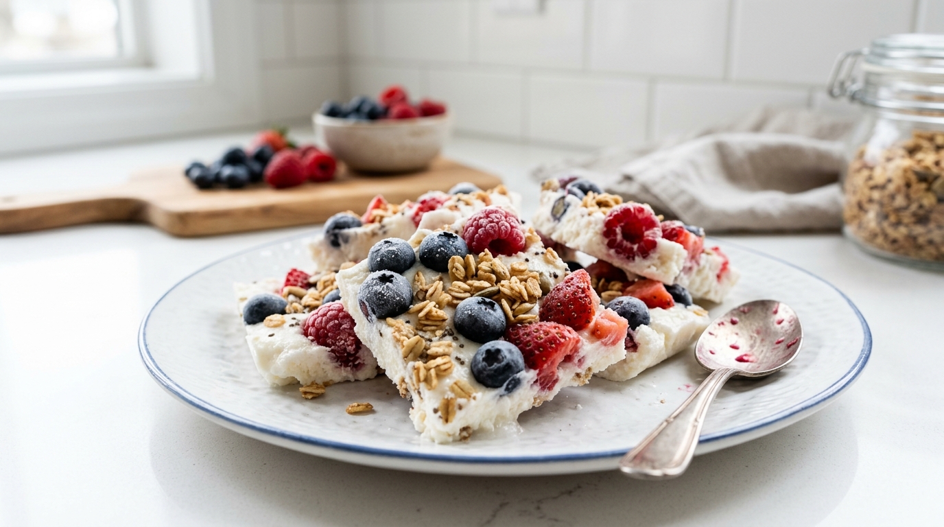 Cottage Cheese Berry Bark – High-Protein, Refreshing & Naturally Sweet