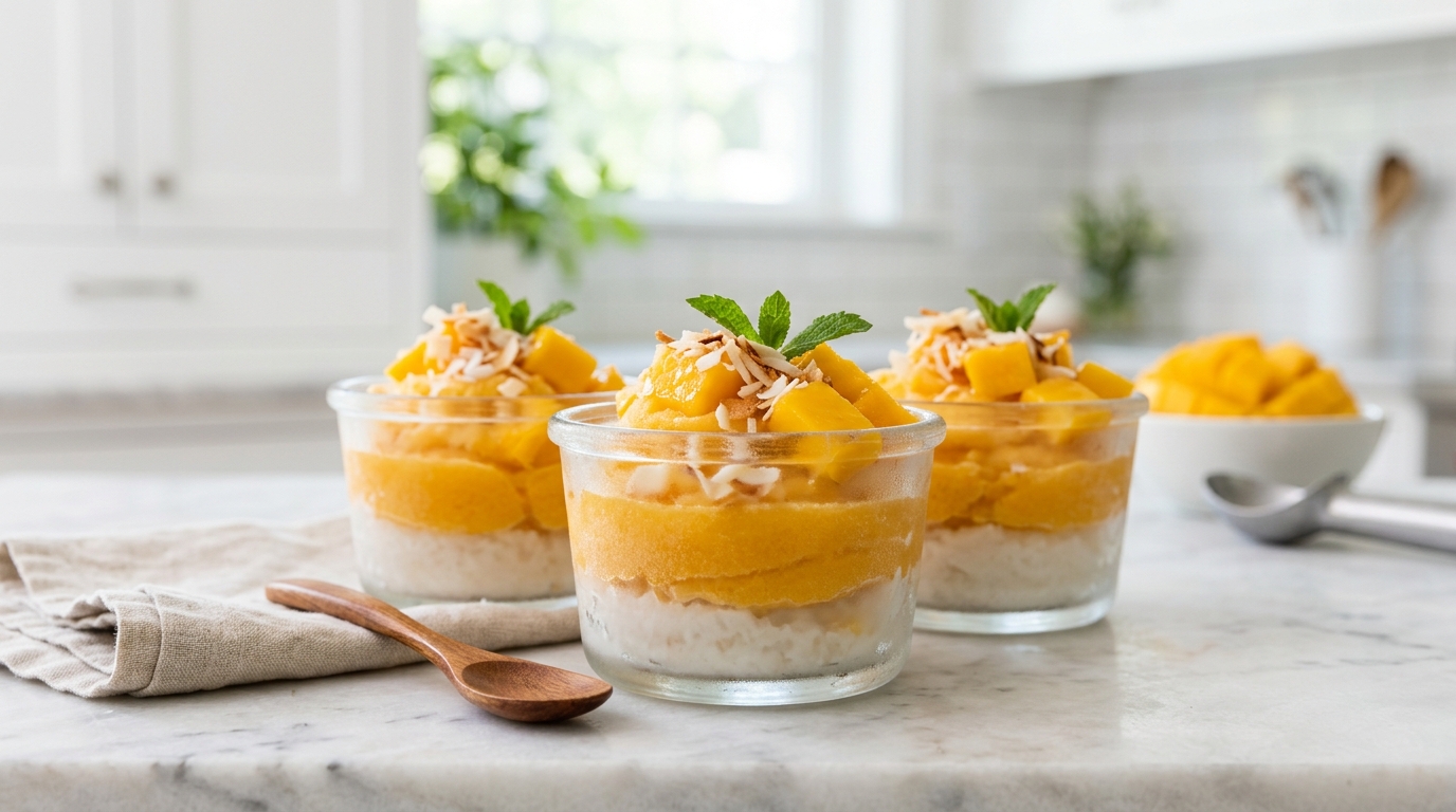Frozen Coconut Mango Cups – Creamy, Tropical & Perfectly Refreshing