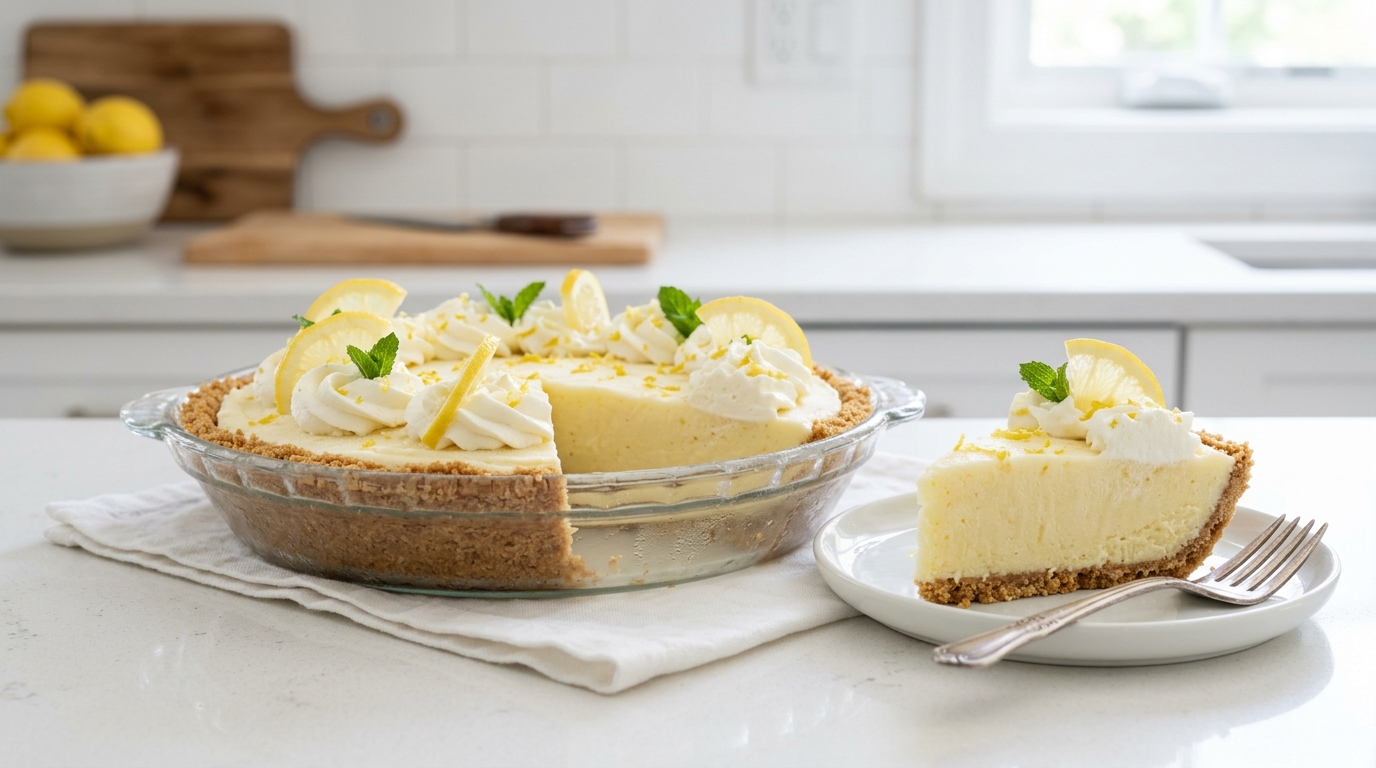 Frozen Lemonade Pie – Creamy, Tangy & Perfectly Refreshing