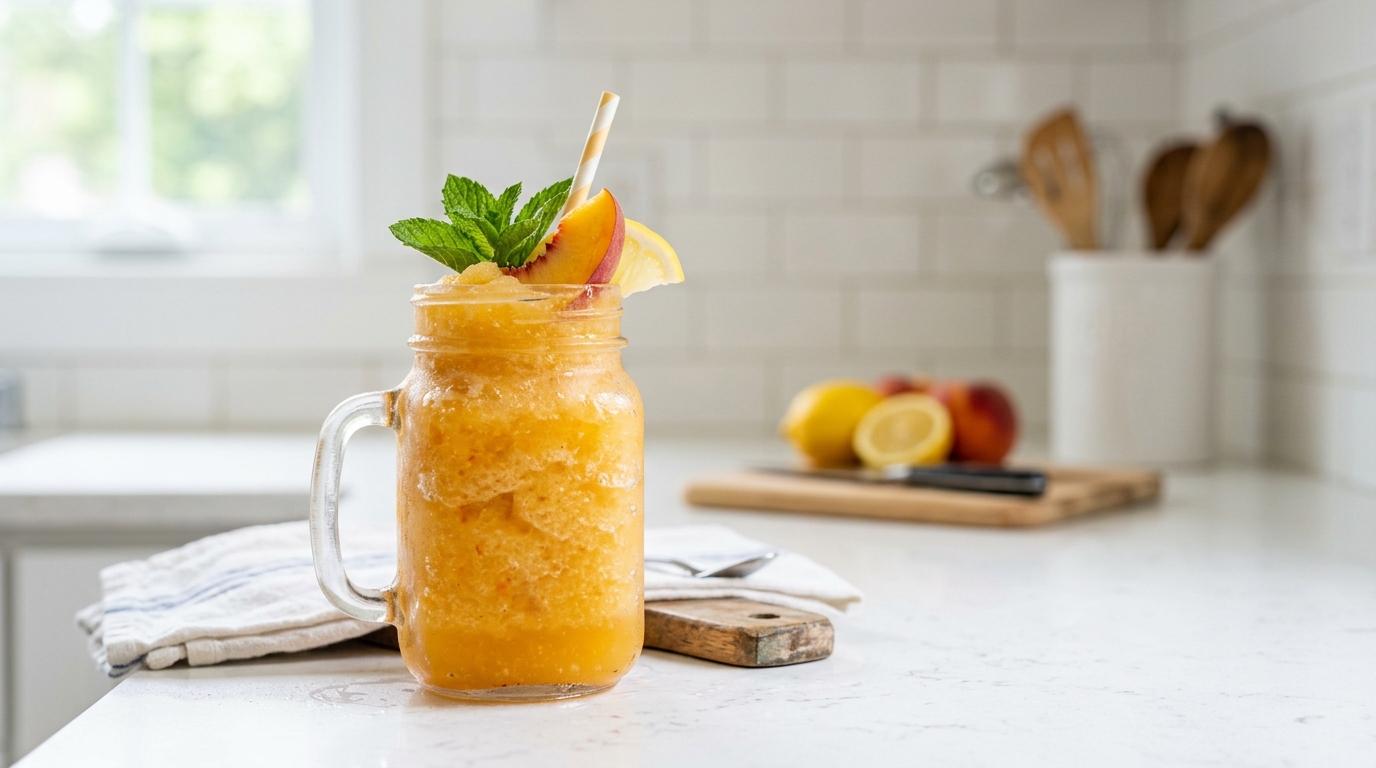 Frozen Peach Lemonade – Refreshing, Fruity & Perfect for Summer