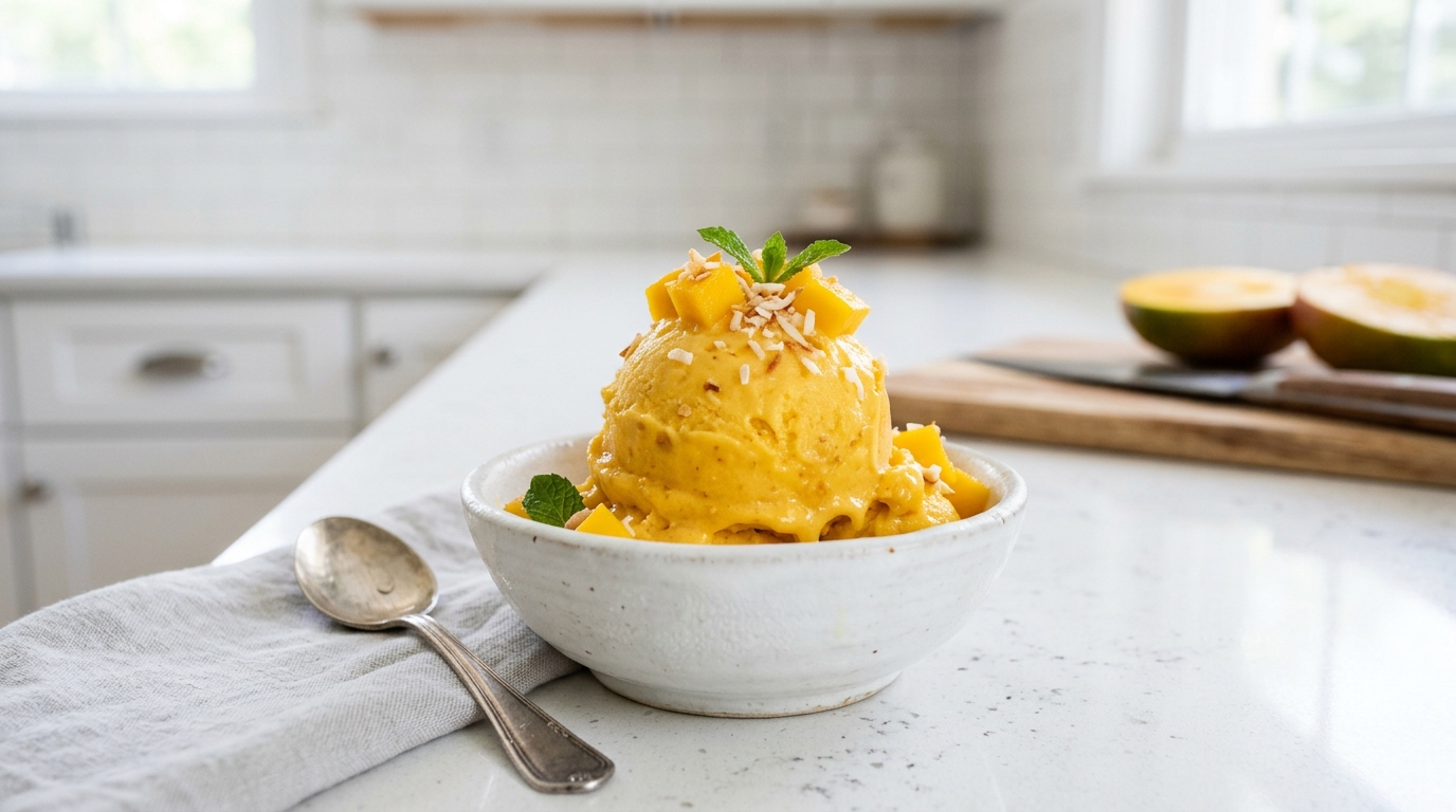 Mango Ice Cream – Creamy, Tropical & Perfectly Refreshing