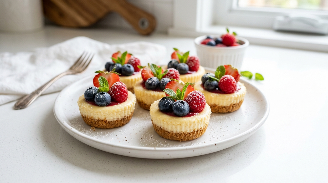 Mini Berry Cheesecake Tarts – Elegant, Creamy & Bursting with Fresh Berry Flavor
