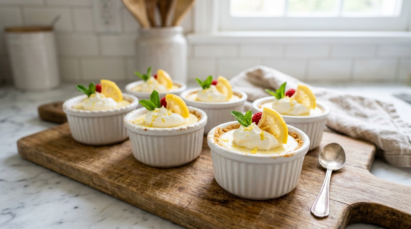 Mini Lemon Cheesecakes – Creamy, Tangy & Perfectly Bite-Sized