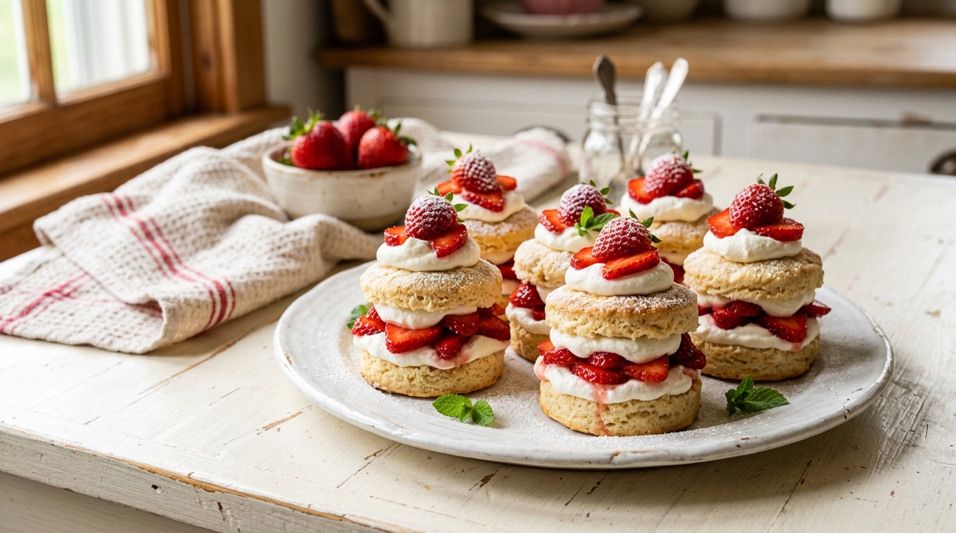 Mini Strawberry Shortcakes – Sweet, Fluffy & Perfectly Charming