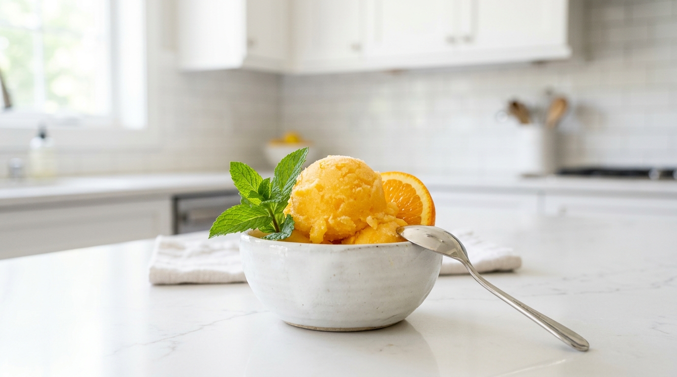 Refreshing Orange Sorbet Recipe – Light, Fruity & Perfect for Summer