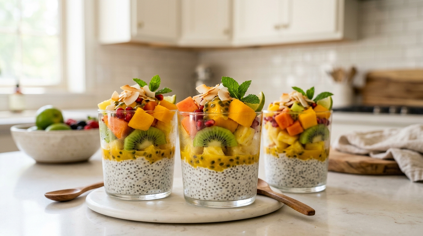 Tropical Fruit Dessert Cups – Fresh, Colorful & Bursting with Island Flavors