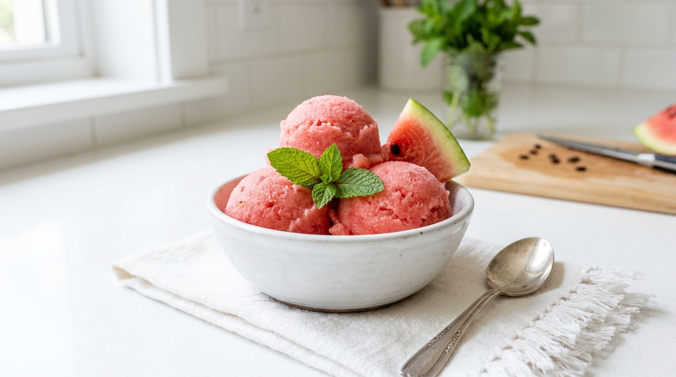 Watermelon Sorbet – Refreshing, Fruity & Perfect for Summer
