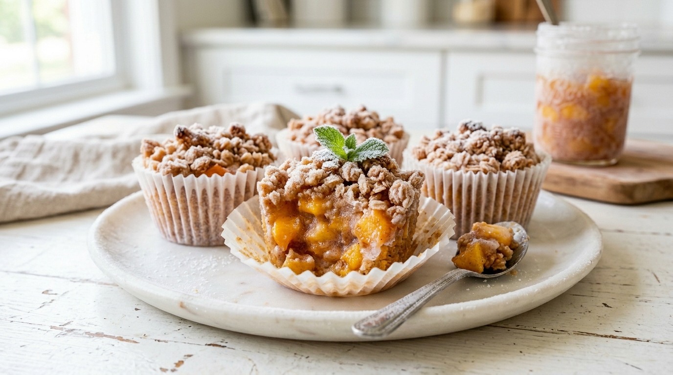 Frozen Peach Pie Cups – Creamy, Fruity & Perfectly Refreshing