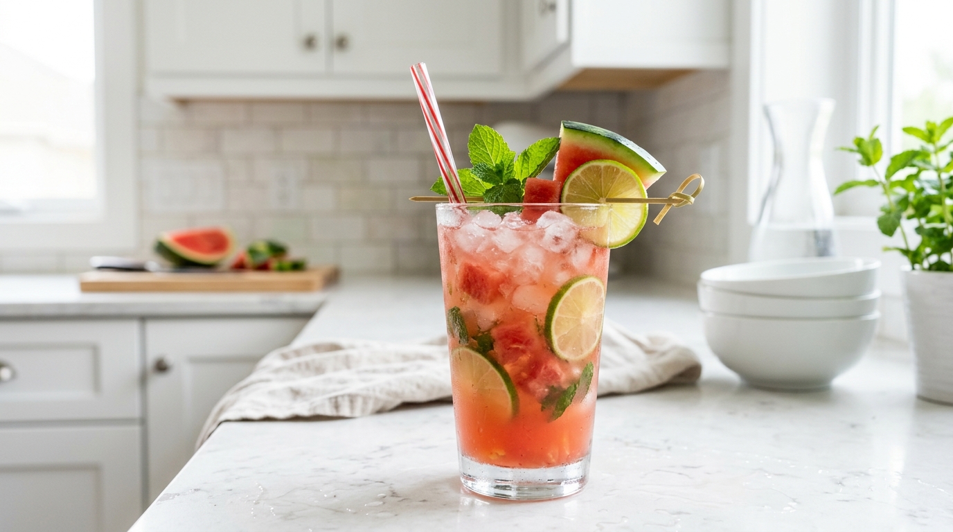Watermelon Lime Cooler – Ultra Refreshing, Hydrating & Perfect for Summer
