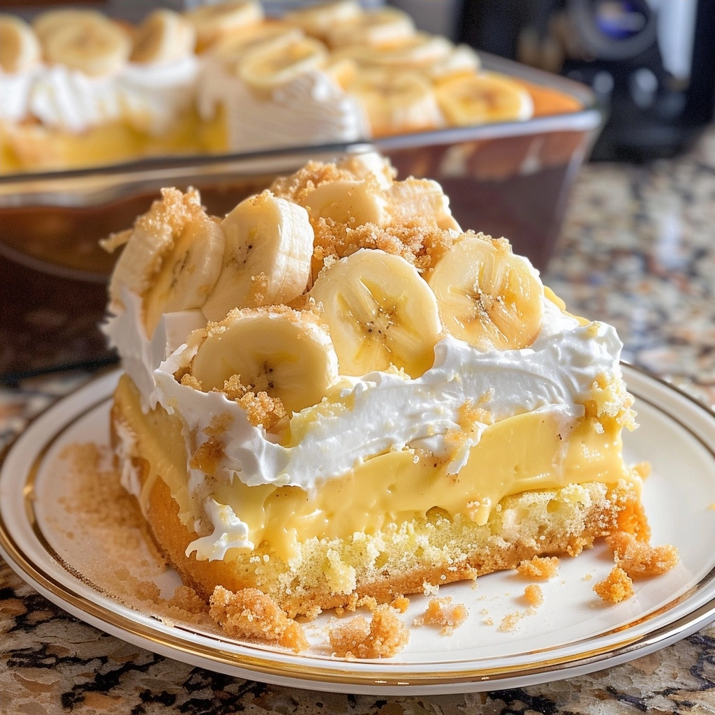 Banana Pudding Poke Cake for Easy Dessert Lovers
