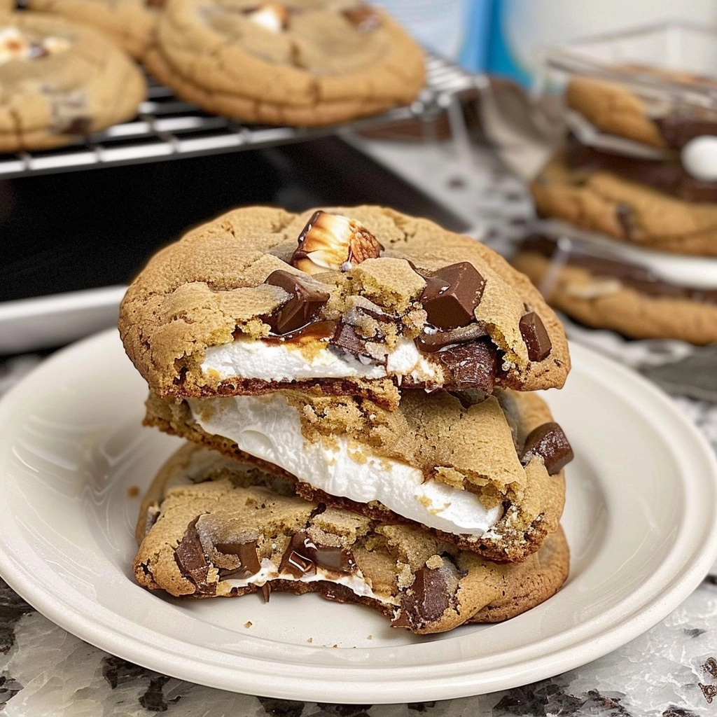S’mores Stuffed Cookies: The Ultimate Gooey Dessert