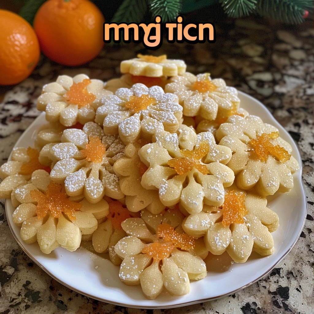 Orange Spritz Cookies: A Buttery Citrus Delight
