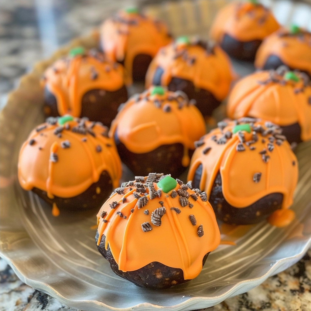 No-Bake Oreo Pumpkin Balls for Easy Autumn Treats