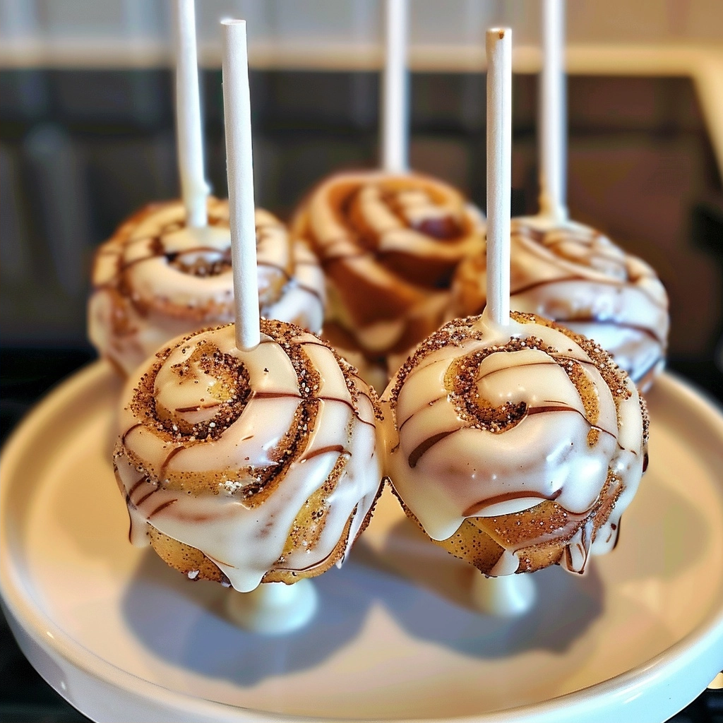Cinnamon Roll Cake Pops Recipe