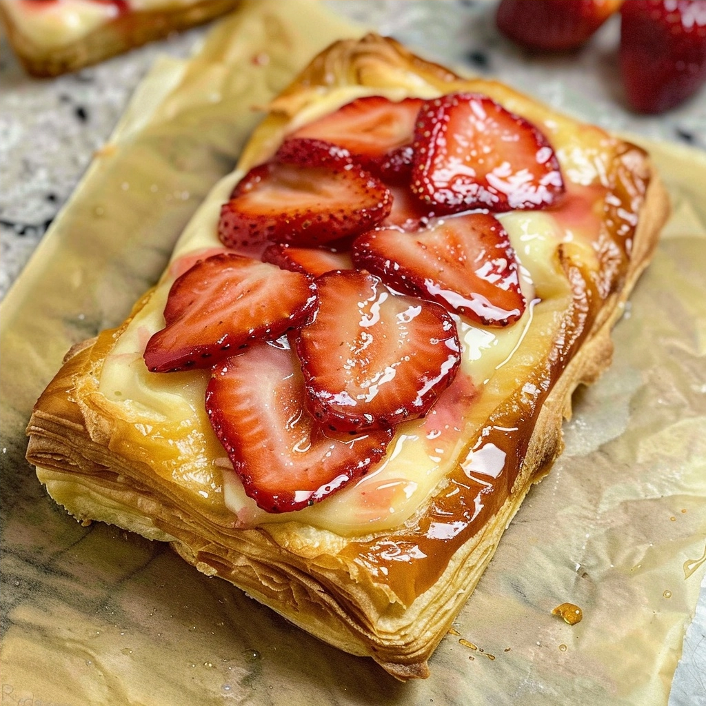 Strawberry Cream Cheese Danish Pastry Recipe