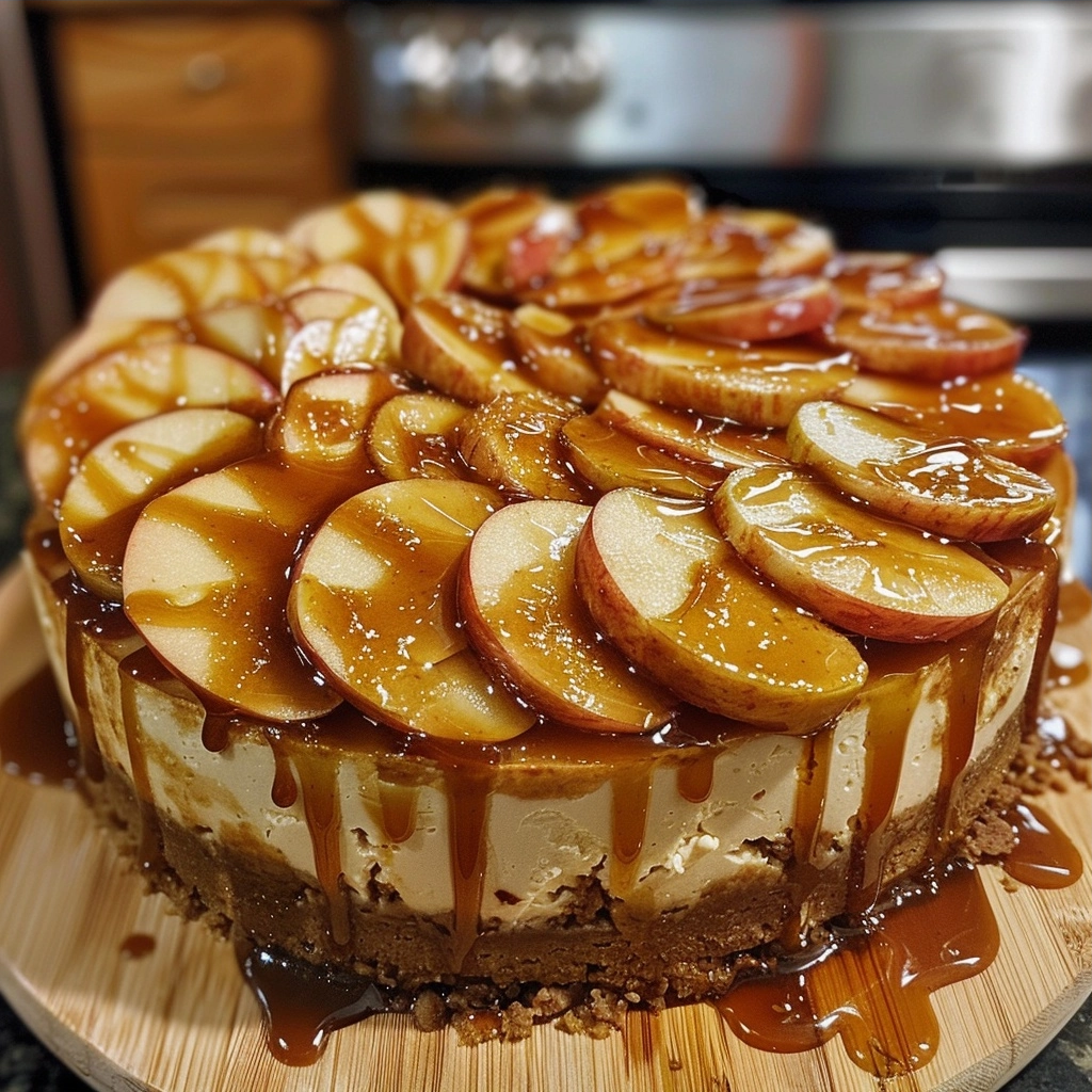 No-Bake Caramel Apple Cheesecake: A Simple Dessert