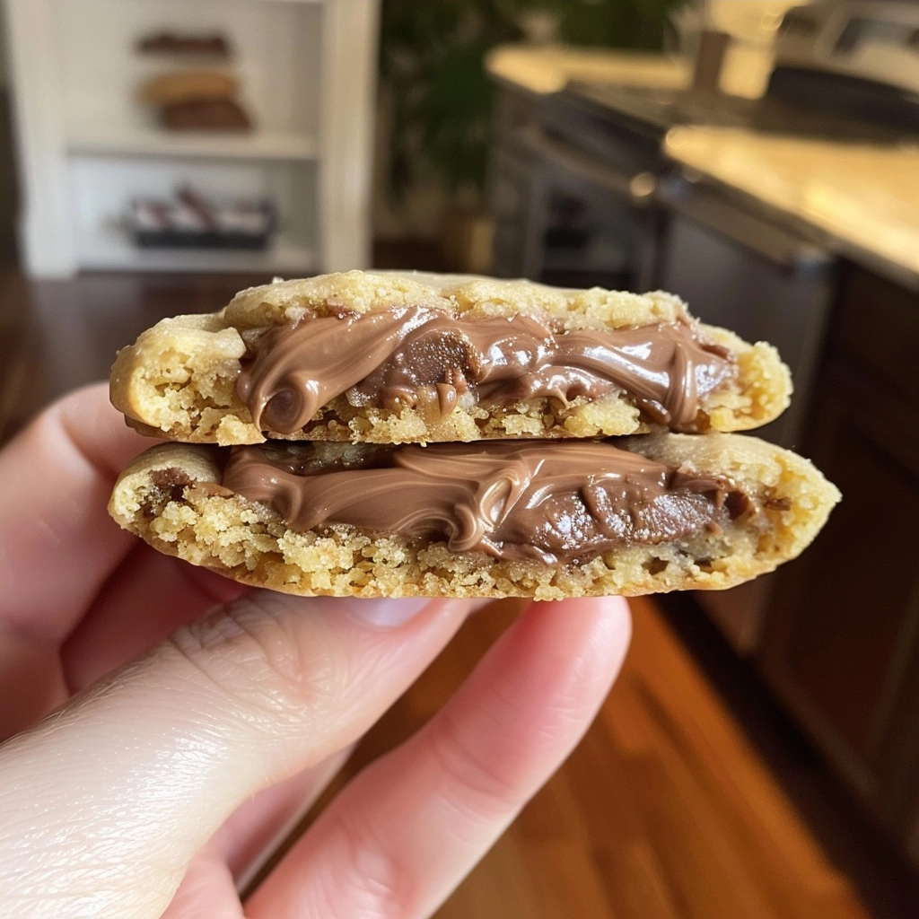 Nutella Stuffed Lunchbox Cookies Recipe