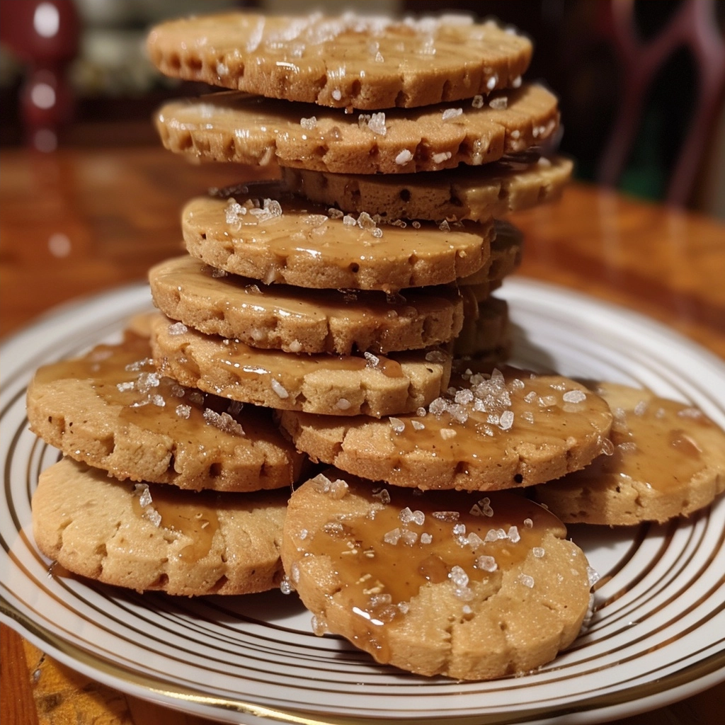 Salted Caramel Shortbread Cookies Recipe
